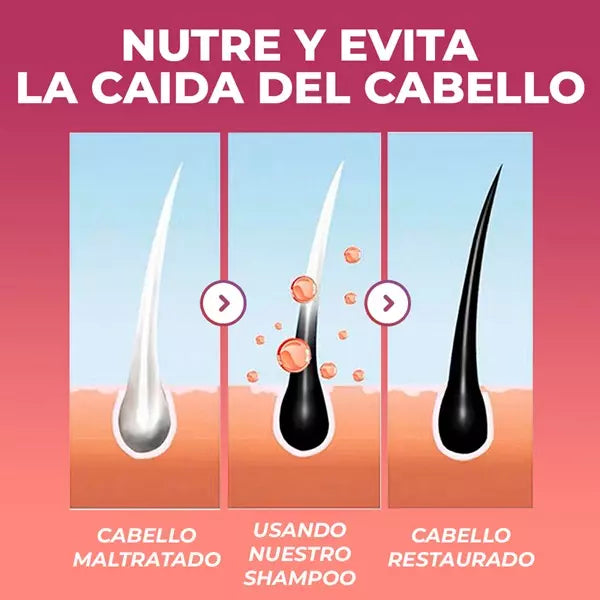 1+1 Gratis/ SHAMPOO NATURAL RESTAURADOR DE CABELLO🖤✨