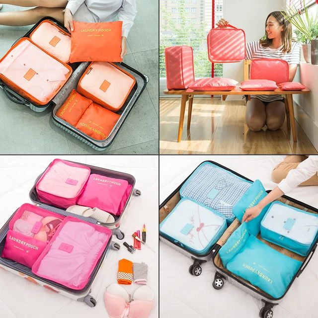 ✨BOLSAS ORGANIZADORAS DE VIAJE (SET X6 BOLSAS)✨