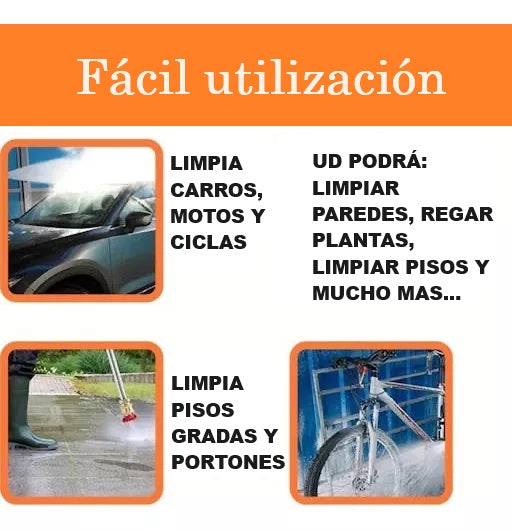 HIDROLAVADORA INALAMBRICA DE ALTA PRESION CON DOS BATERIAS + MALETIN GRATIS✨