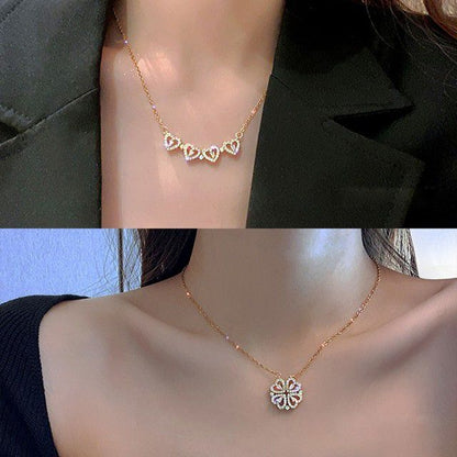 🍀💖COLLAR TREBOL DE CORAZONES💖🍀