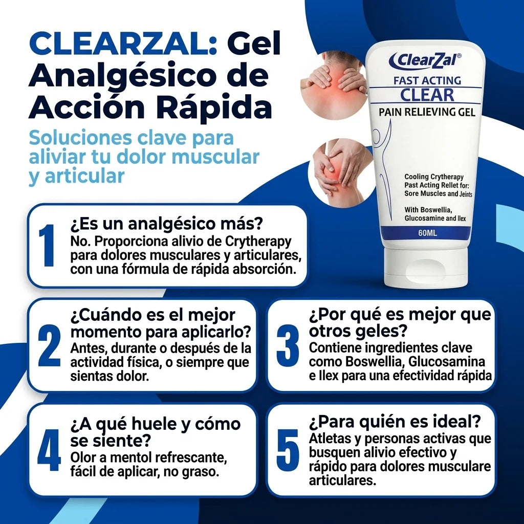 ClearZal Crema para dolores fuertes 2X1❄️⚡