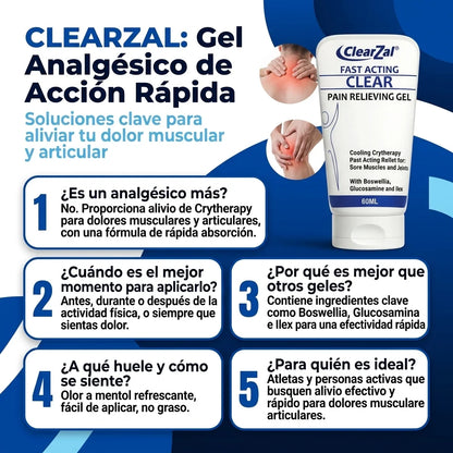 ClearZal Crema para dolores fuertes 2X1❄️⚡